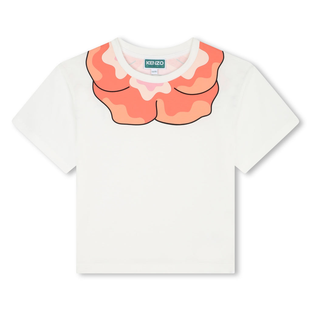 T-shirt with novelty neckline