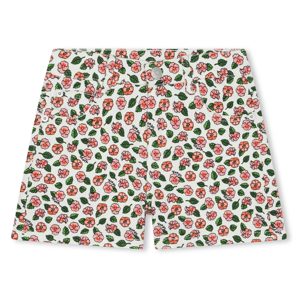 Printed cotton shorts