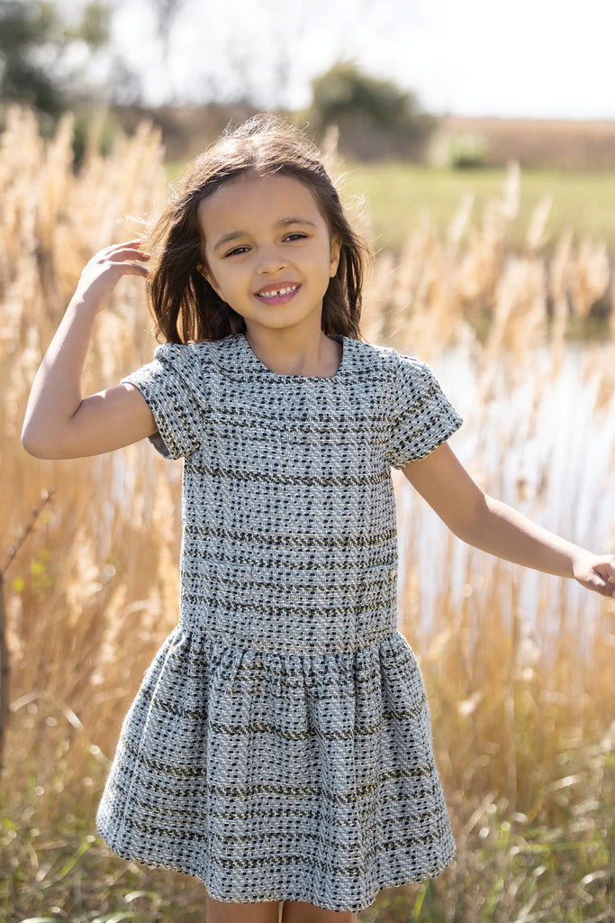 Dress - Jacquard Green thunderstorm