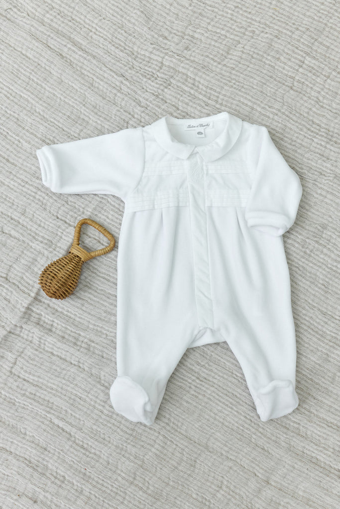 Sleepsuit - Velvet White